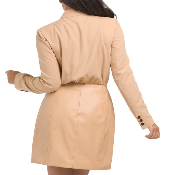 BCBG Faux Leather dress brand new - Picture 2 of 3